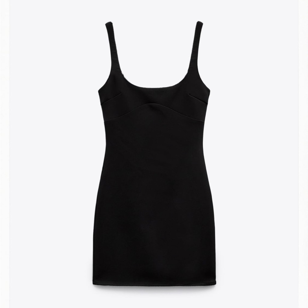Zara Lace Trim Mini Dress
